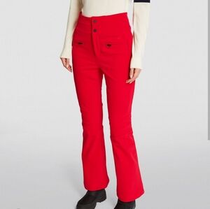 💥 Perfect Moment Aurora High Rise Flare Ski Pants Red